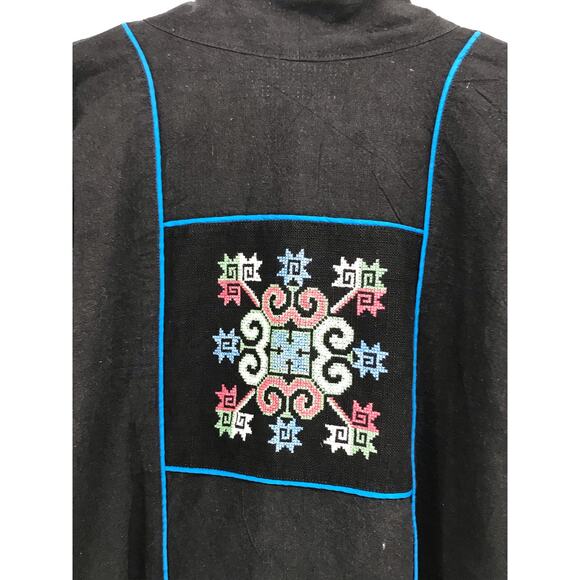 Womens Reversible Handmade Cross Stitch Yukata Jacket - Picture 15 of 15